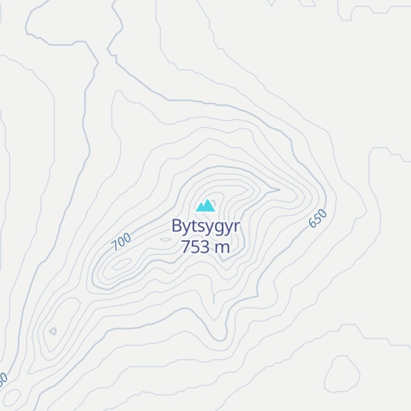 Map of Bytsygyr