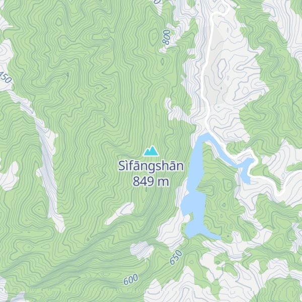 Map of Sìfāngshān