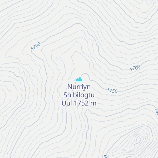 Map of Nurriyn Shibilogtu Uul