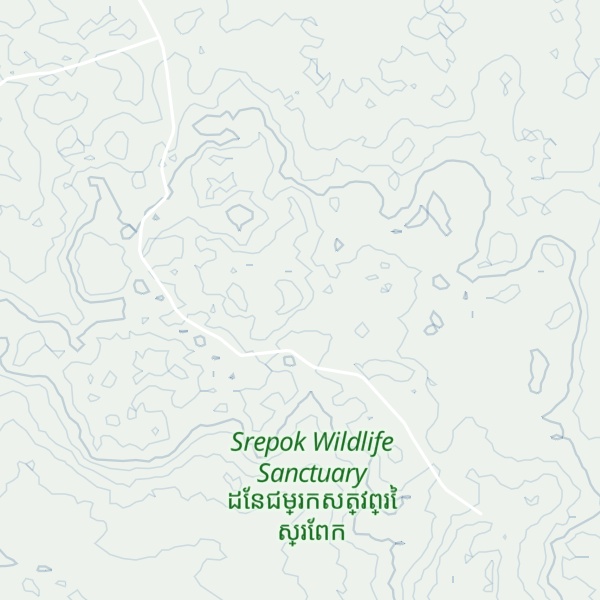 Map of Phnum Krong Chai