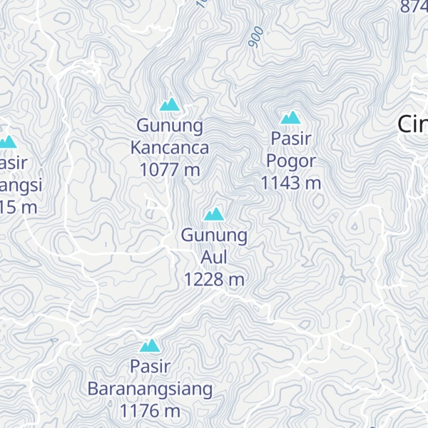 Map of Gunung Aul
