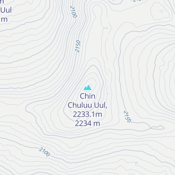 Map of Chin Chuluu Uul, 2233.1m