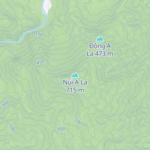 Map of Núi A La