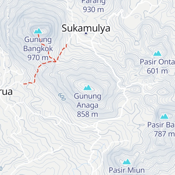 Map of Gunung Anaga