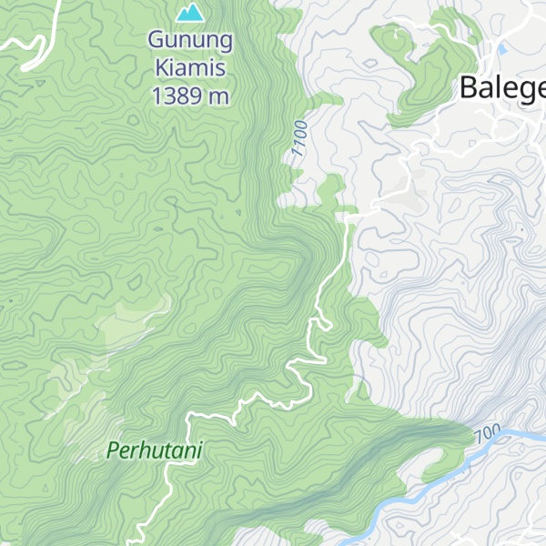 Map of Gunung Pateungteung