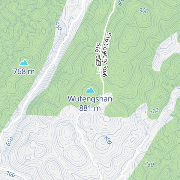 Map of Wufengshan