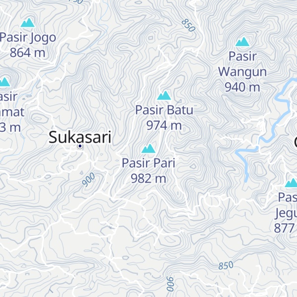 Map of Pasir Pari