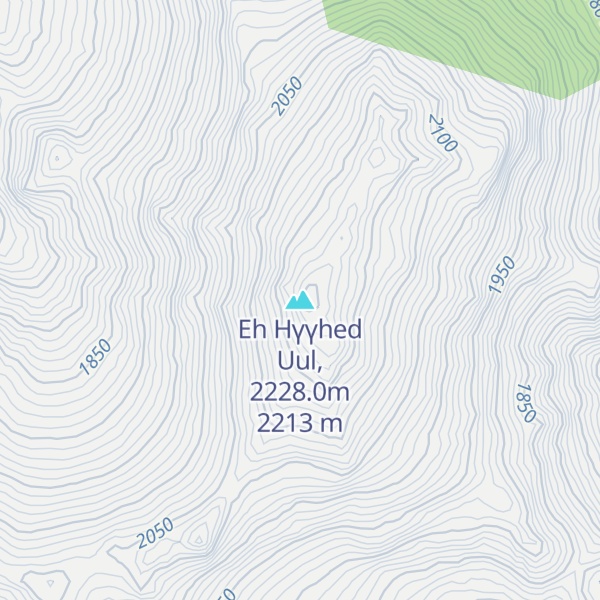 Map of Eh Hүүhed Uul, 2228.0m