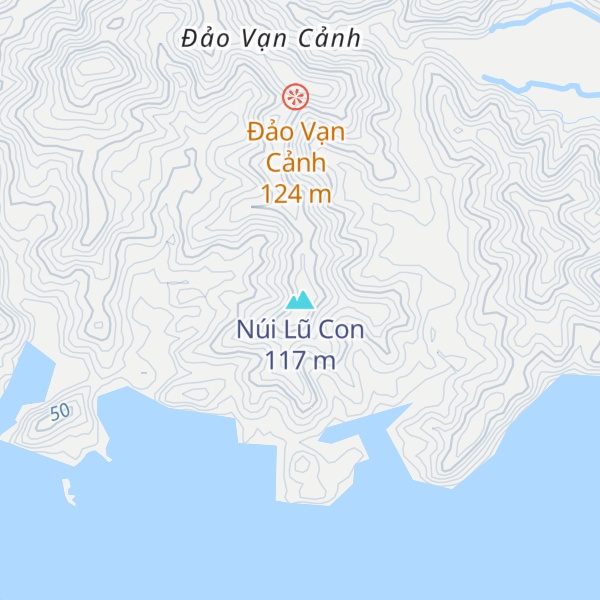 Map of Núi Lũ Con