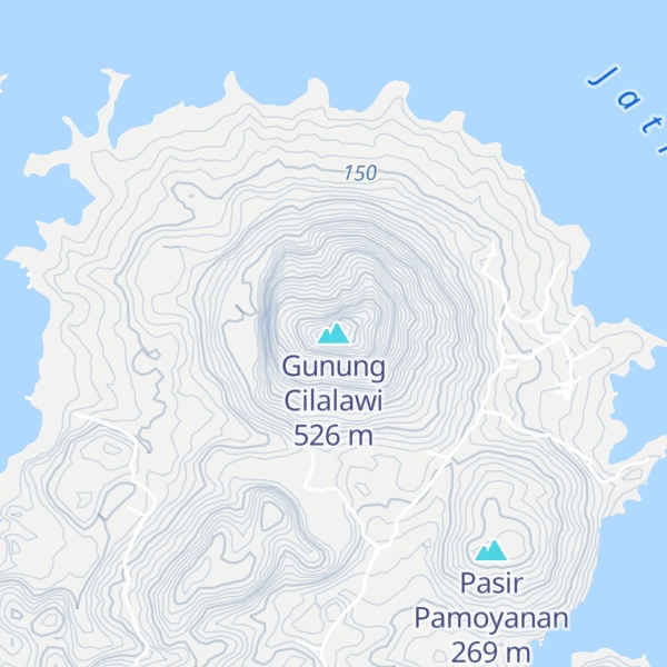 Map of Gunung Cilalawi