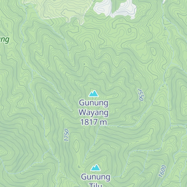 Map of Gunung Wayang