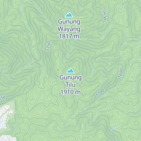 Map of Gunung Tilu
