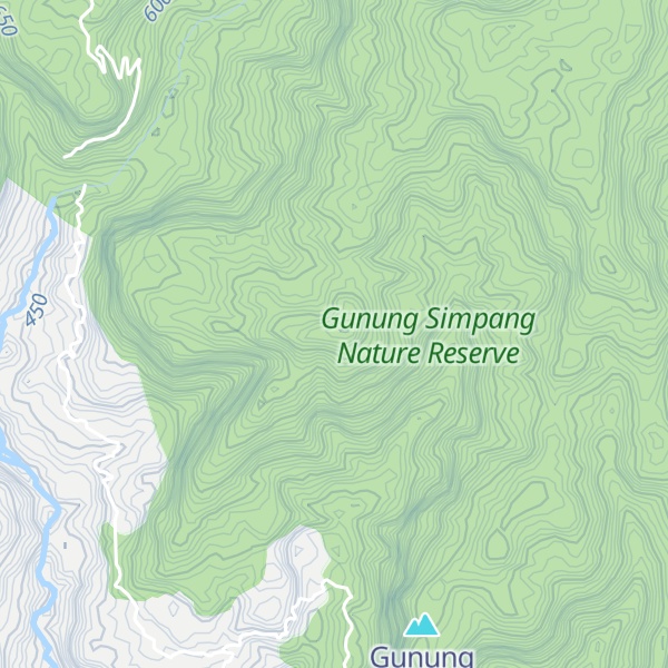 Map of Gunung Kuning