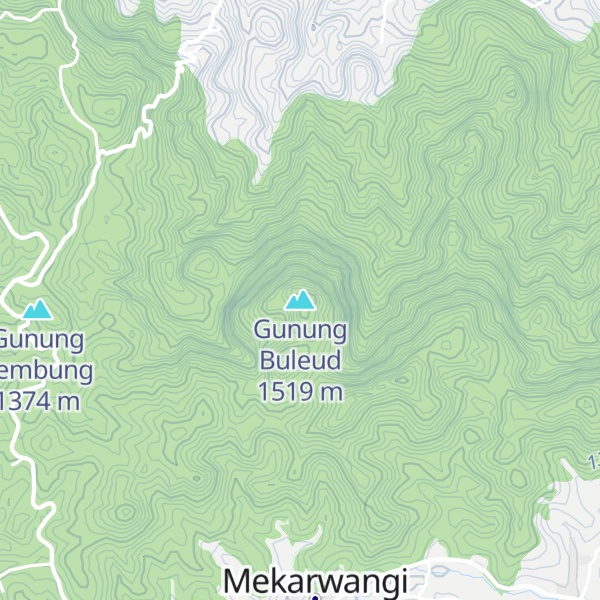 Map of Gunung Buleud