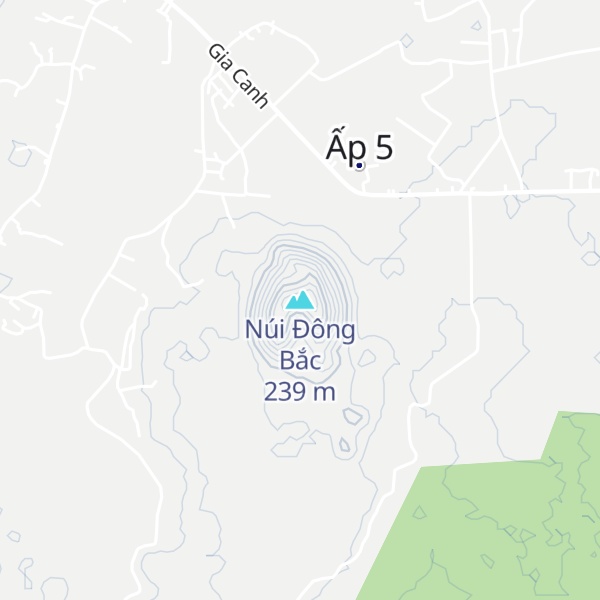 Map of Núi Đông Bắc