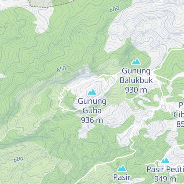 Map of Gunung Guha