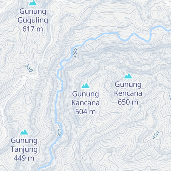 Map of Gunung Kancana