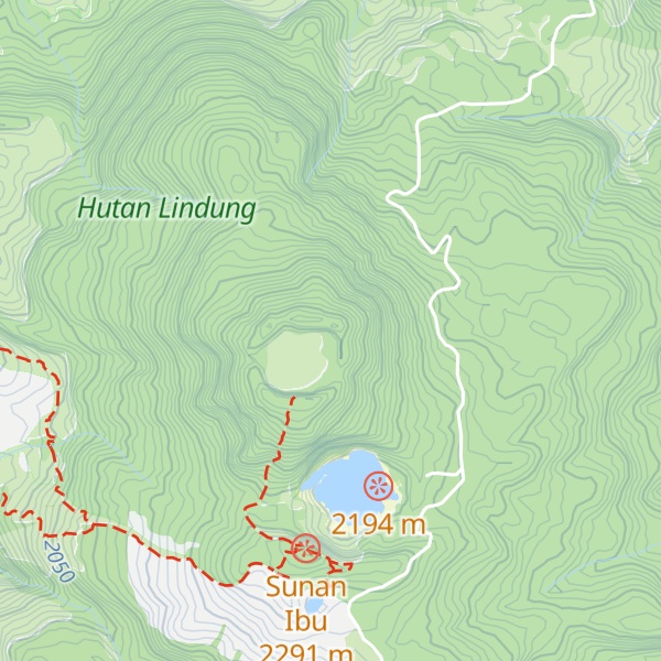 Map of Gunung Patuha