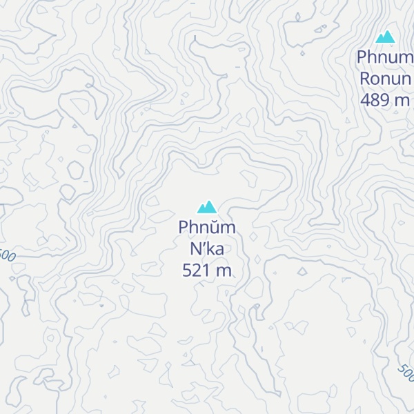 Map of Phnŭm N’ka