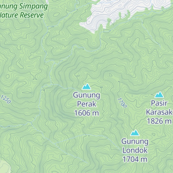 Map of Gunung Perak