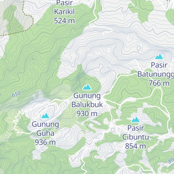 Map of Gunung Balukbuk