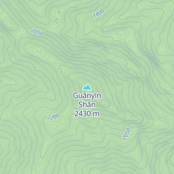 Map of Guānyīn Shān