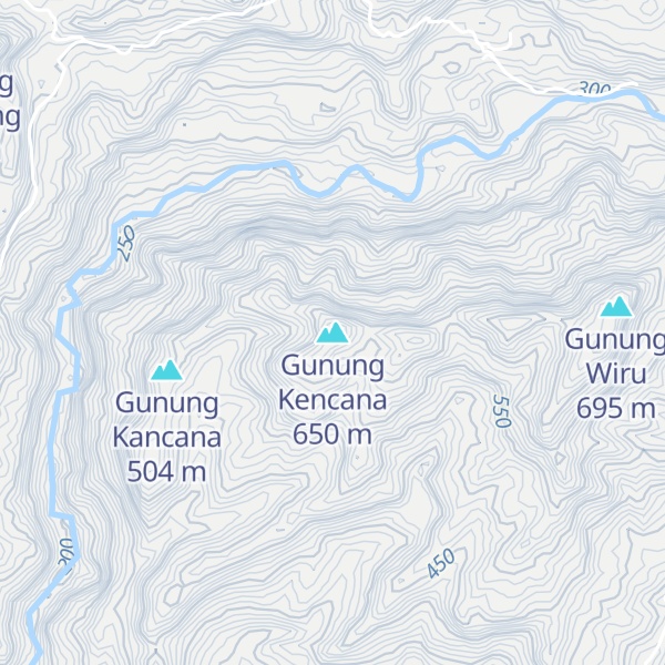 Map of Gunung Kencana