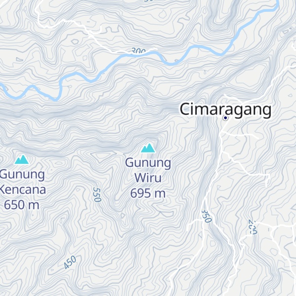 Map of Gunung Wiru