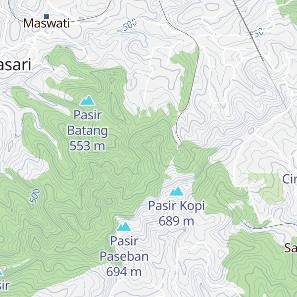 Map of Pasir Hanjuang
