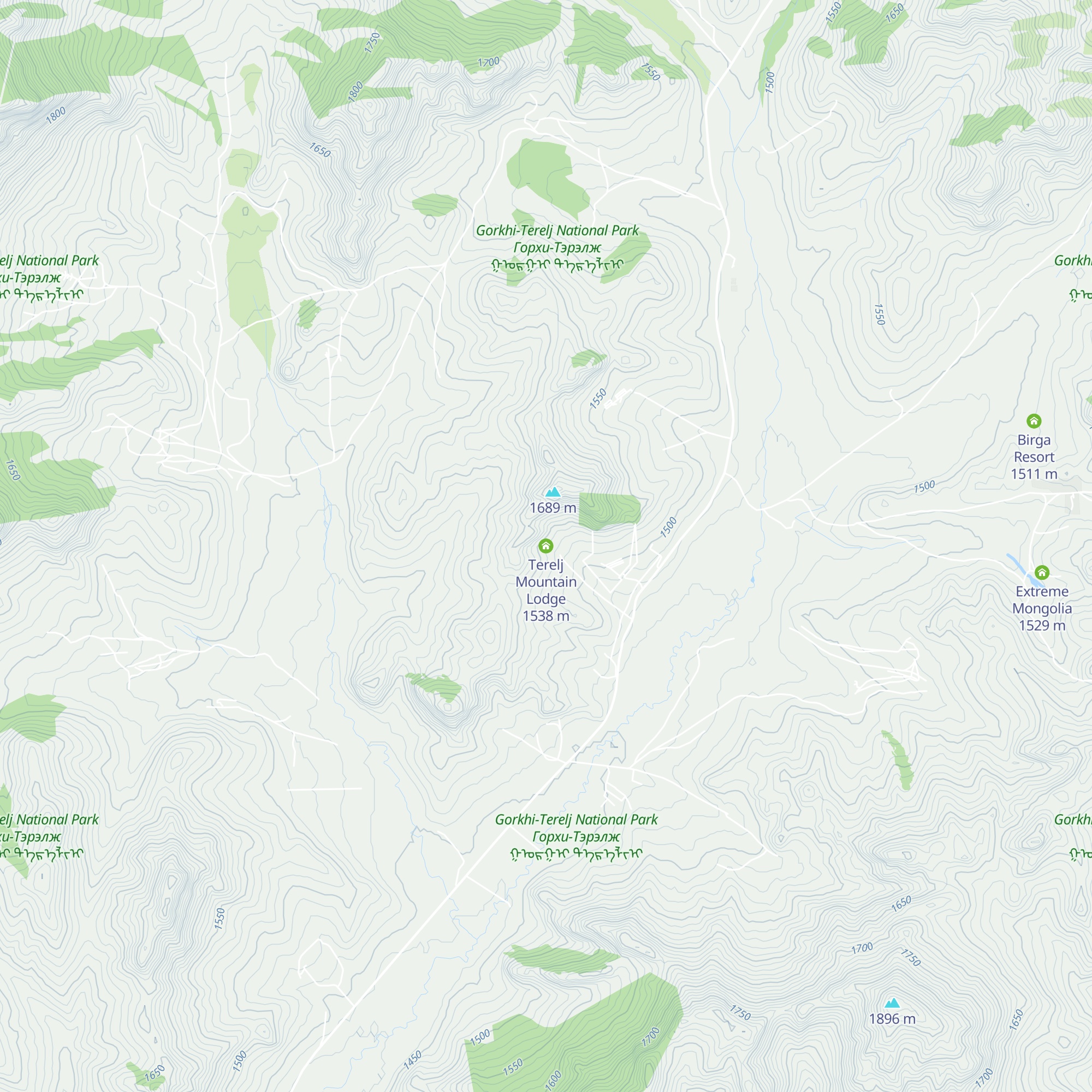Terelj Mountain Lodge map