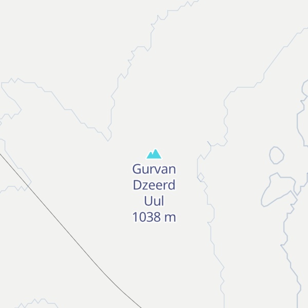 Map of Gurvan Dzeerd Uul