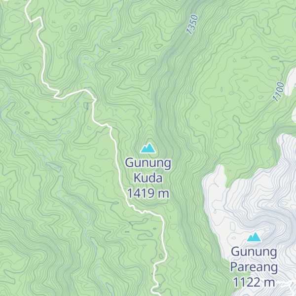 Map of Gunung Kuda