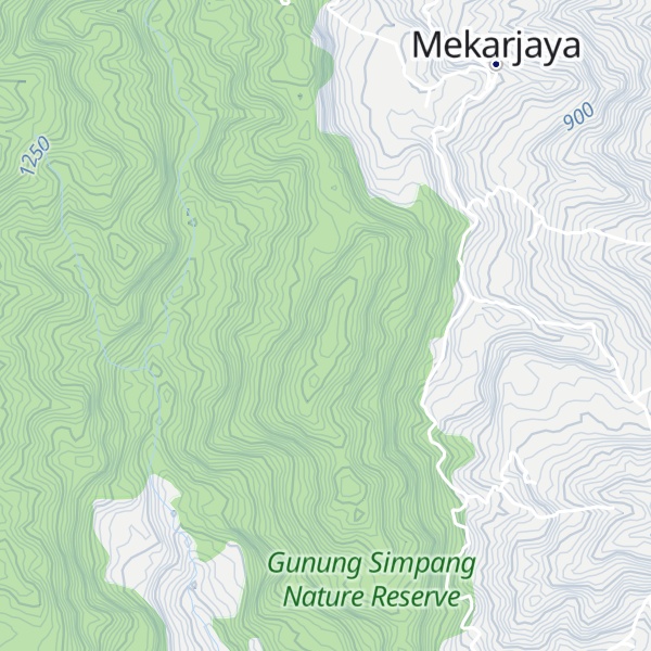 Map of Gunung Parang