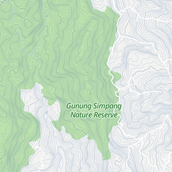 Map of Gunung Pangompoan