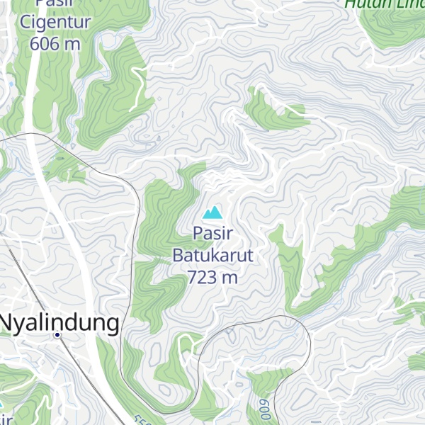 Map of Pasir Batukarut