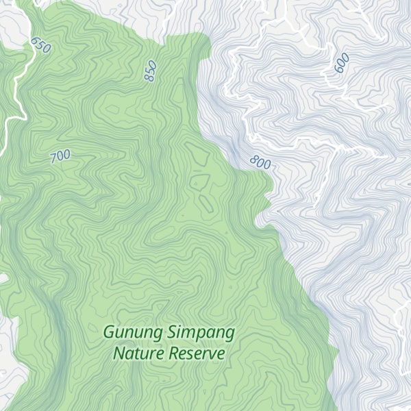 Map of Gunung Baduga