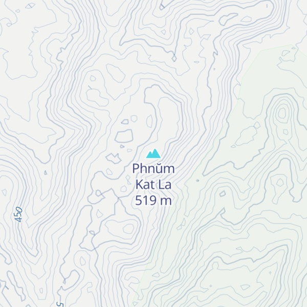 Map of Phnŭm Kat La