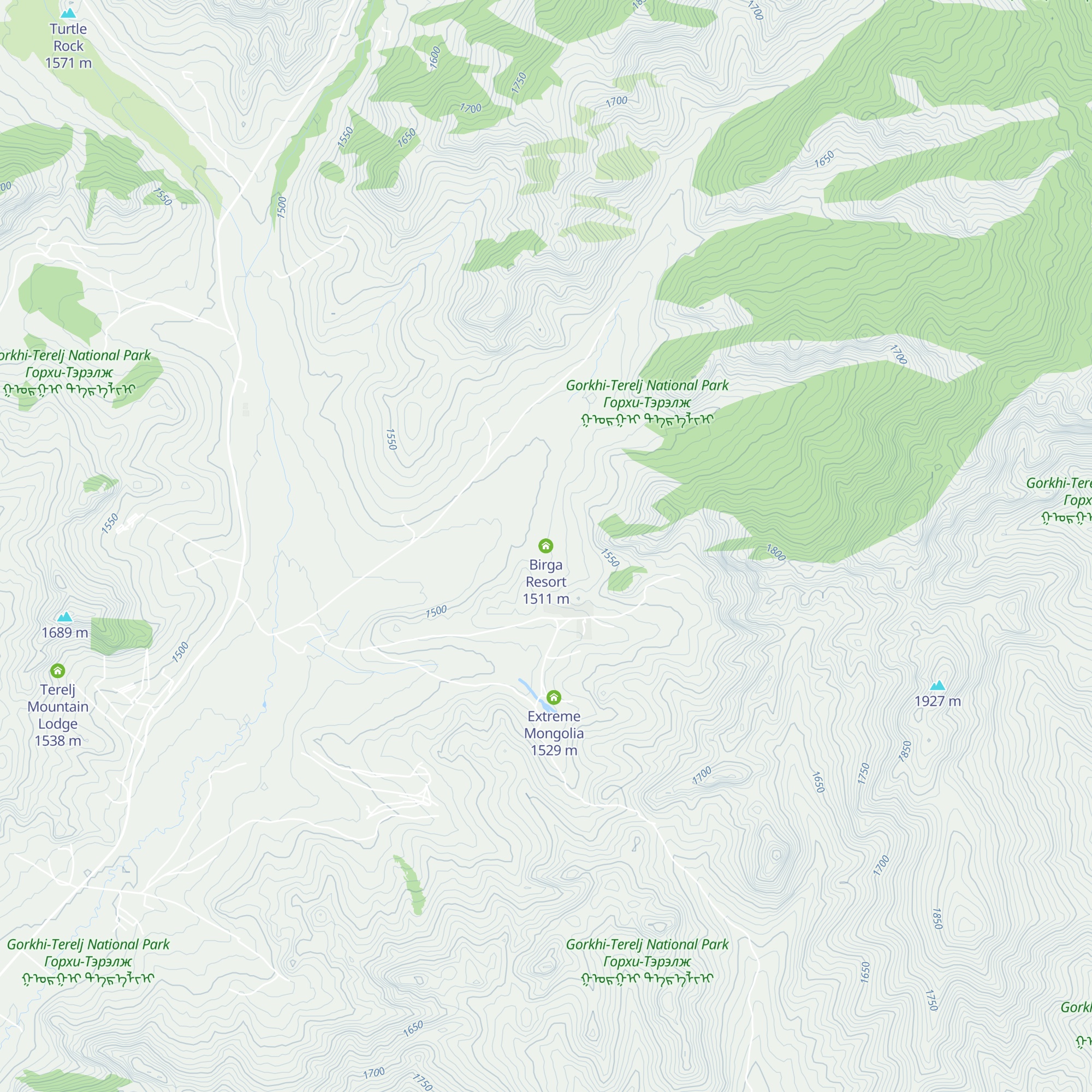 Birga Resort map