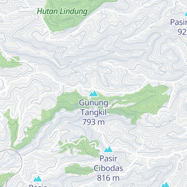 Map of Gunung Tangkil