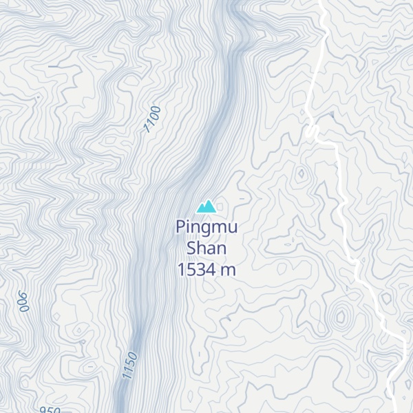 Map of Pingmu Shan