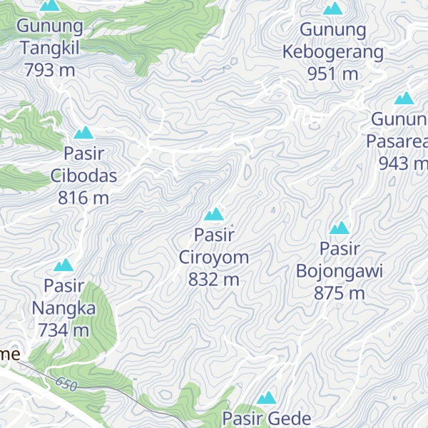 Map of Pasir Ciroyom