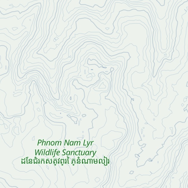 Map of Phnŭm R’té
