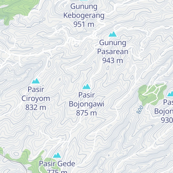 Map of Pasir Bojongawi