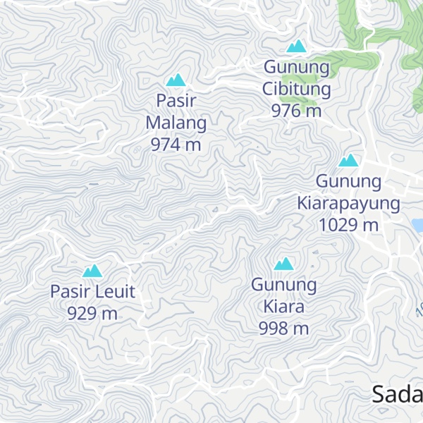 Map of Gunung Benteng