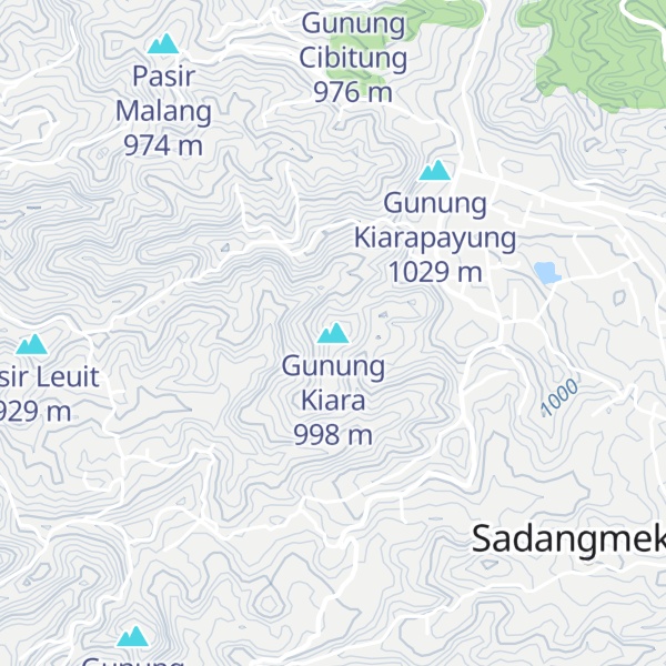 Map of Gunung Kiara