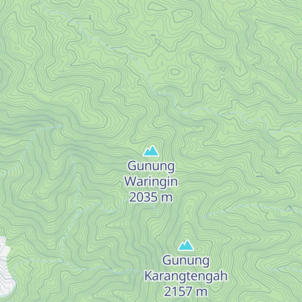Map of Gunung Waringin