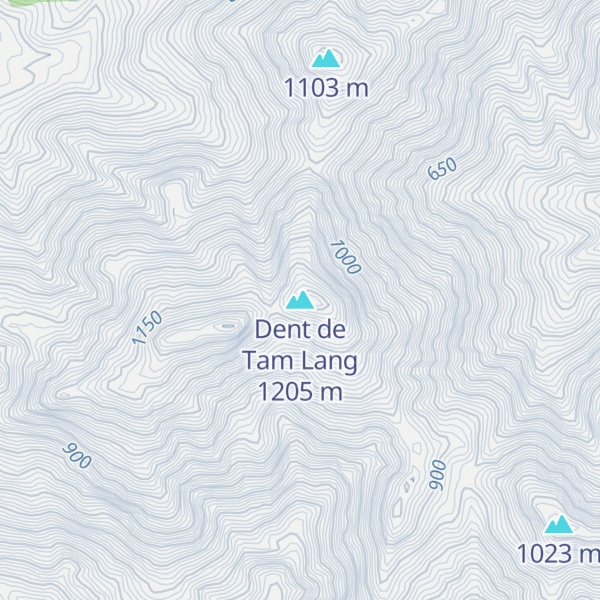 Map of Dent de Tam Lang