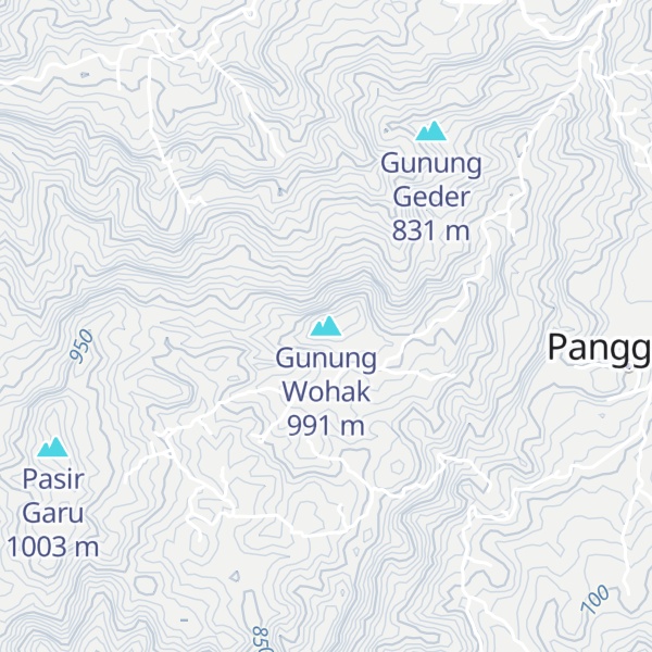 Map of Gunung Wohak