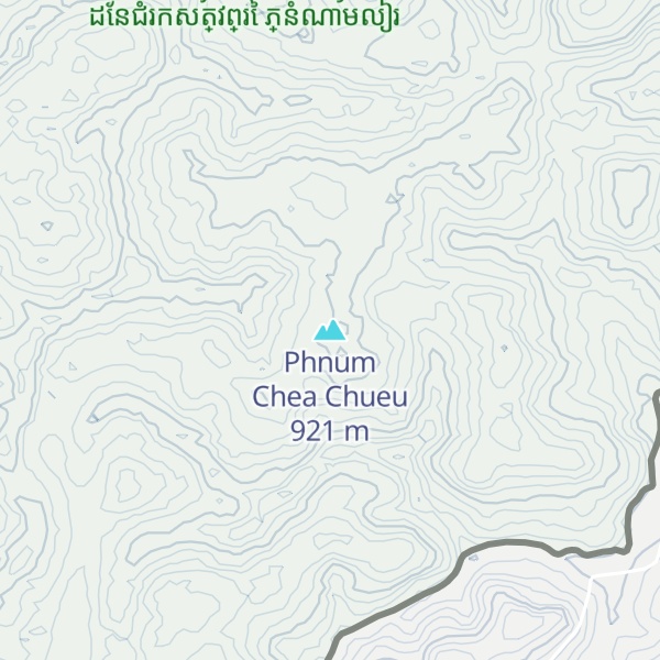 Map of Phnum Chea Chueu