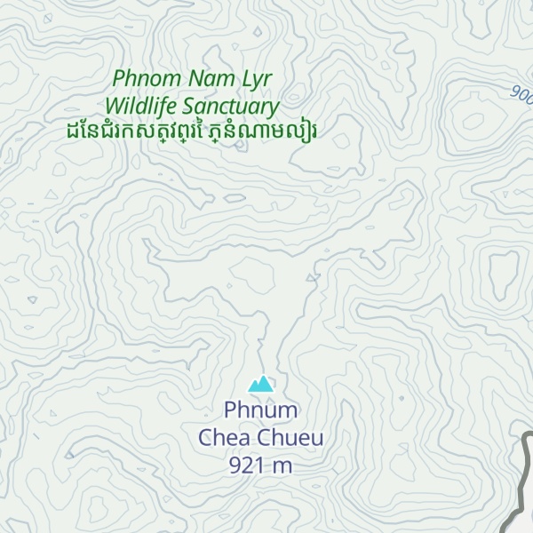 Map of Phnum Cheachi